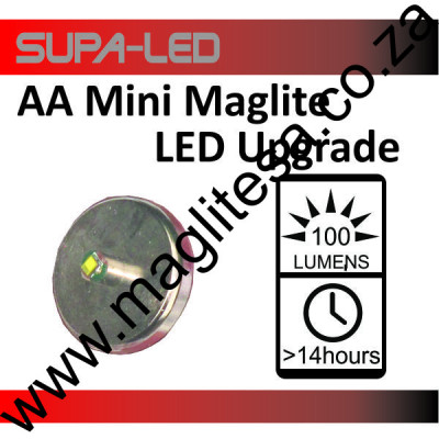 LED Upgrade 2AA Mini Maglite 100 Lumens LED Upgrade 2AA Mini Maglite 100 Lumens